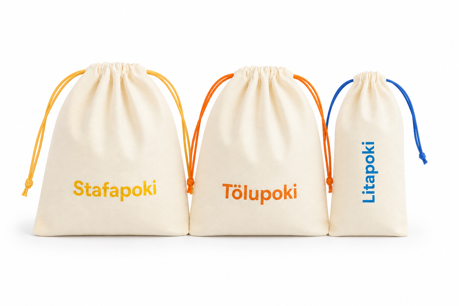 Stafapoki, Tölupoki og Litapoki